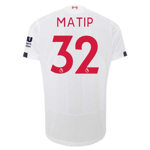 Camiseta Liverpool NO.32 Matip Segunda equipación 2019-2020 Blanco